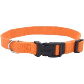 Coastal Pet New Earth Soy Adjustable Dog Collar Pumpkin Orange - 12-18"L x 3/4"W