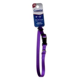 Tuff Collar Nylon Adjustable Collar - Purple - 8"-12" Long x 3/8" Wide