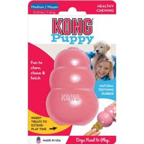 KONG Puppy KONG - Medium (5"L x 2.25"W x 7.5"H)