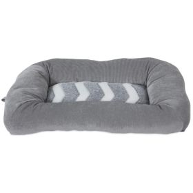 Precision Pet Snoozz ZigZag Mat Pet Bed Gray And White  - 17" x 11"