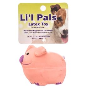 Lil Pals Latex Pig Dog Toy - 3" Long