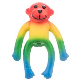 Lil Pals Latex Monkey Dog Toy - Assorted Colors - 4" Long