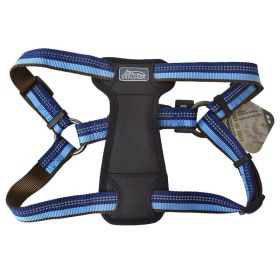 K9 Explorer Sapphire Reflective Adjustable Padded Dog Harness - Fits 20"-30" Girth - (1" Straps)