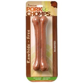 Pork Chomps Roasted Pressed Bones - 7" Bone - 1 Pack