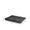 Tufted Pillow Pet Bed, Extral Large, Black, 38" x 48"