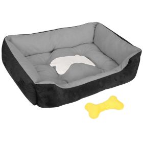 Pet Dog Bed Soft Warm Fleece Puppy Cat Bed Dog Cozy Nest Sofa Bed Cushion Mat XXL Size (size: XXL)