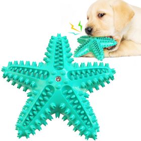 Sea Star Shaped Dog Toothbrush with Sound Pet Teeth Grinding Toy Dog Sound Toy (Color: A)