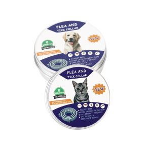 Flea & Tick Collar for Cats and Dogs; 2 Pack; 14 Months Protection; Kills & Repels Fleas and Ticks; Adjustable length (colour: Black - cans)