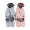 Pet dog clothing waterproof breathable reflective clothing small dog raincoat; Light reflecting strip