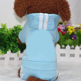 Pet four-legged clothes (Color: light blue)