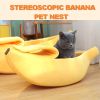 Cute Banana Bed Cave Banana Bed For Dog Warm Comfortable Nest Tent House