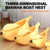 Cute Banana Bed Cave Banana Bed For Dog Warm Comfortable Nest Tent House