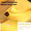 Cute Banana Bed Cave Banana Bed For Dog Warm Comfortable Nest Tent House